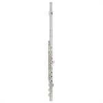 Yamaha YFL-272SL Flute in Silver Plated Finish with Case (YFL272SL student model has open holes, offset G, split E mechanism and .925 solid sterling silver lip-plate)