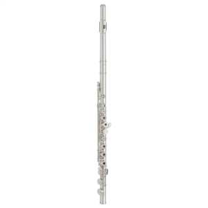 Yamaha YFL-272SL Flute in Silver Plated Finish with Case (YFL272SL student model has open holes, offset G, split E mechanism and .925 solid sterling silver lip-plate)