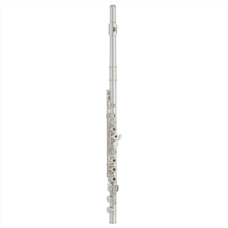 Yamaha YFL-272SL Flute in Silver Plated Finish with Case (YFL272SL student model has open holes, offset G, split E mechanism and .925 solid sterling silver lip-plate)