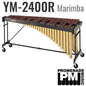 Yamaha YM-2400R 4.3-octave Marimba with Honduran Rosewood Bars and Height Adjustable Frame (Brand New Boxed - YM2400R)
