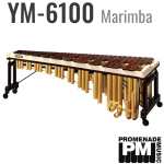 Yamaha YM-6100 5-octave Concert Grand Marimba with Honduran Rosewood Bars and Gas-spring Height Adjustable Frame [YM6100]