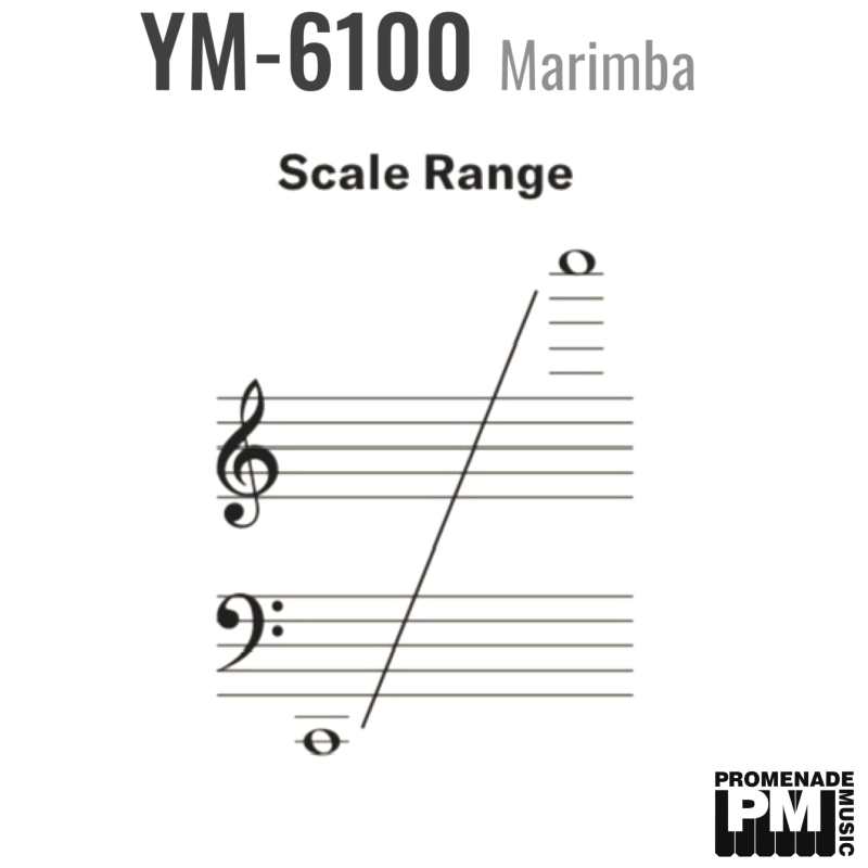 Yamaha YM-6100 5-octave Concert Grand Marimba with Honduran Rosewood Bars and Gas-spring Height Adjustable Frame [YM6100] - Image 7