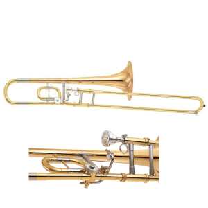 Yamaha YSL-350C Compact Bb Trombone in Gold Lacquer Finish with Case & Mouthpiece [student model YSL350C)