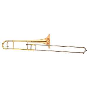 Yamaha YSL-445GE Bb Trombone in Lacquer Finish with Case & Mouthpiece [intermediate model with medium-large bore YSL445GE]