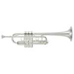 Yamaha YTR-4435SII C Trumpet in Silver Plated Finish with Case & Mouthpiece [intermediate model YTR4435S mk2)