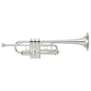 Yamaha YTR-4435SII C Trumpet in Silver Plated Finish with Case & Mouthpiece [intermediate model YTR4435S mk2)
