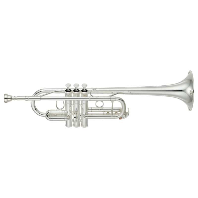 Yamaha YTR-4435SII C Trumpet in Silver Plated Finish with Case & Mouthpiece [intermediate model YTR4435S mk2)