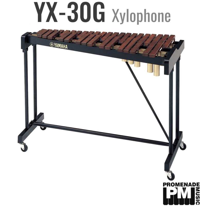 Yamaha YX-30G 3-octave Xylophone with Padauk Wood Bars, Stand, Cover and Mallets (YX30G)