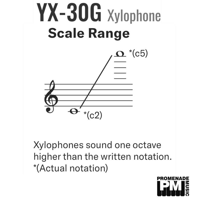 Yamaha YX-30G 3-octave Xylophone with Padauk Wood Bars, Stand, Cover and Mallets (YX30G) - Image 2