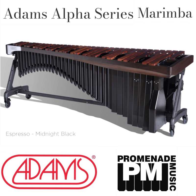 Adams MAHA43 Alpha Series 4.3-octave Marimba with Honduran Rosewood Bars and Apex Frame (Available in 16 colour combinations - 4 rail colours and 4 resonator colours) - Image 4
