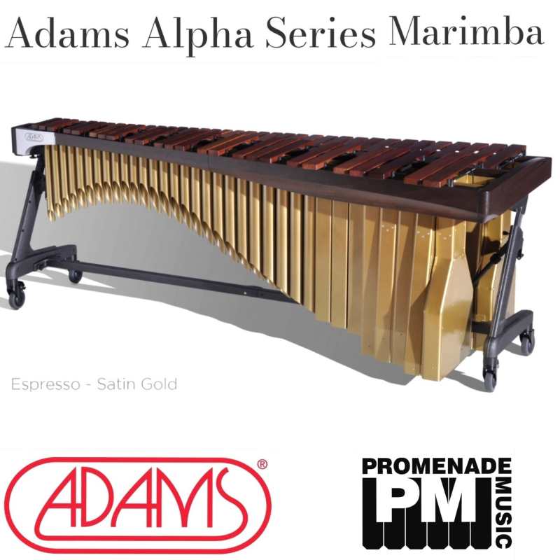 Adams MAHA43 Alpha Series 4.3-octave Marimba with Honduran Rosewood Bars and Apex Frame (Available in 16 colour combinations - 4 rail colours and 4 resonator colours) - Image 7