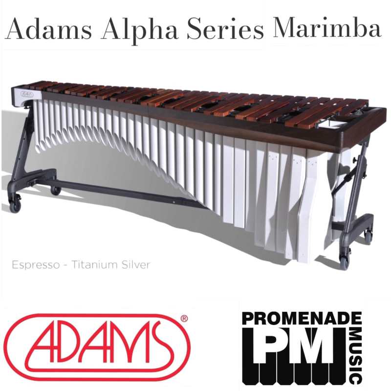 Adams MAHA43 Alpha Series 4.3-octave Marimba with Honduran Rosewood Bars and Apex Frame (Available in 16 colour combinations - 4 rail colours and 4 resonator colours) - Image 12