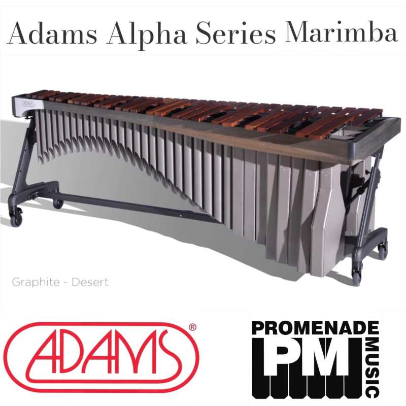 Adams MAHA43 Alpha Series 4.3-octave Marimba with Honduran Rosewood Bars and Apex Frame (Available in 16 colour combinations - 4 rail colours and 4 resonator colours) - Image 15
