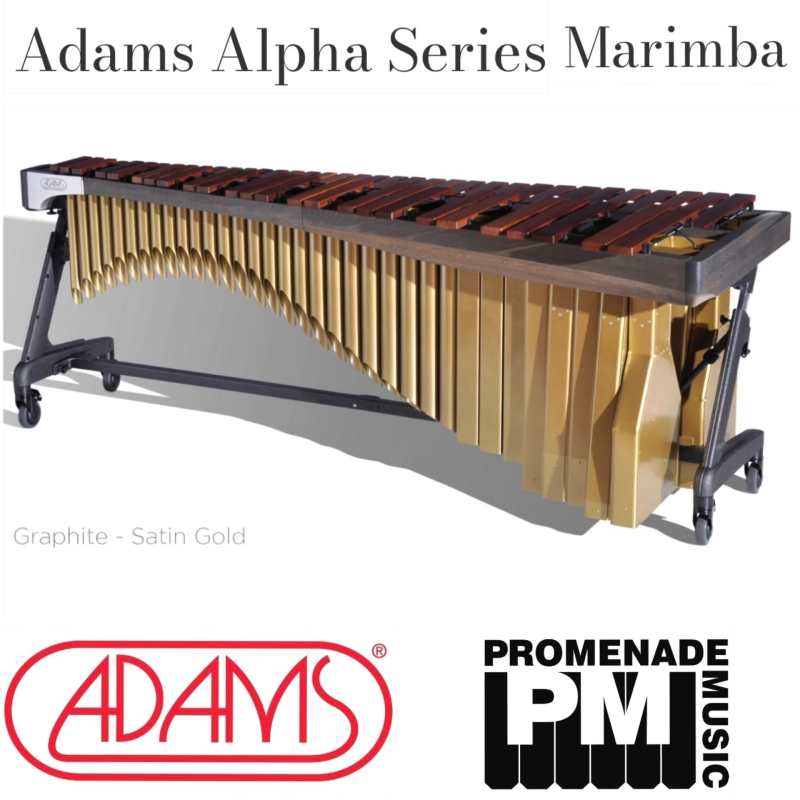 Adams MAHA43 Alpha Series 4.3-octave Marimba with Honduran Rosewood Bars and Apex Frame (Available in 16 colour combinations - 4 rail colours and 4 resonator colours) - Image 6