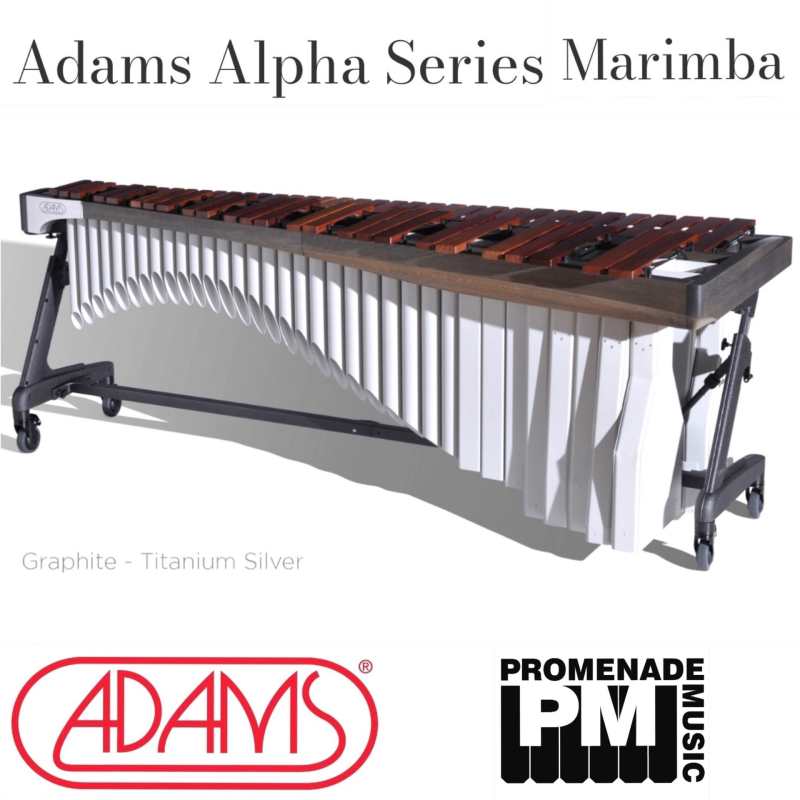 Adams MAHA43 Alpha Series 4.3-octave Marimba with Honduran Rosewood Bars and Apex Frame (Available in 16 colour combinations - 4 rail colours and 4 resonator colours) - Image 11