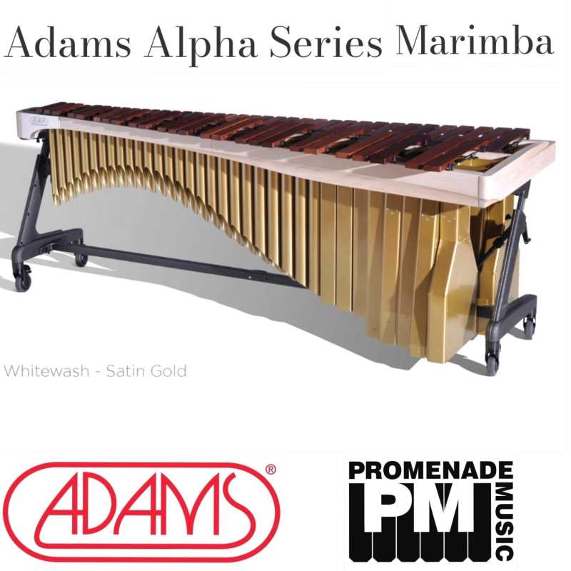 Adams MAHA43 Alpha Series 4.3-octave Marimba with Honduran Rosewood Bars and Apex Frame (Available in 16 colour combinations - 4 rail colours and 4 resonator colours) - Image 8