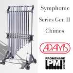 Adams BK3203 1.5-octave Symphonic Series Gen II Tubular Bells (with 38mm diameter chrome finished tubes, stand, long-drop cover and 2-tone mallet)