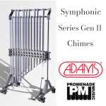 Adams BK3216 1.6-octave Symphonic Series Gen II Tubular Bells (with 38mm diameter chrome finished tubes, stand, long drop-cover and 2-tone mallet)