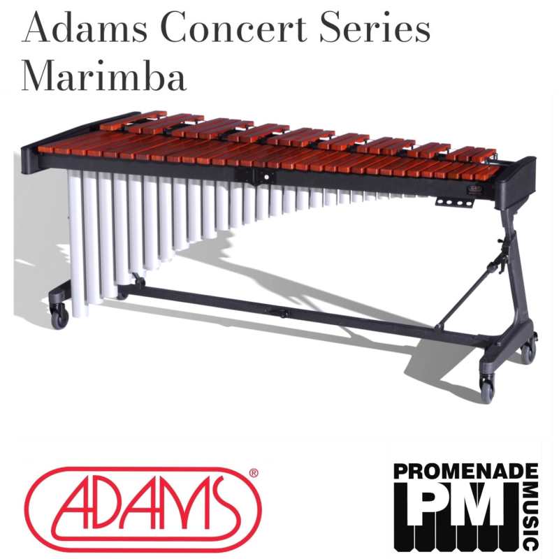 Adams MCHA43 Concert Series 4.3-octave Marimba with Full-size Honduran Rosewood Bars, Apex Frame, Cover and Mallets