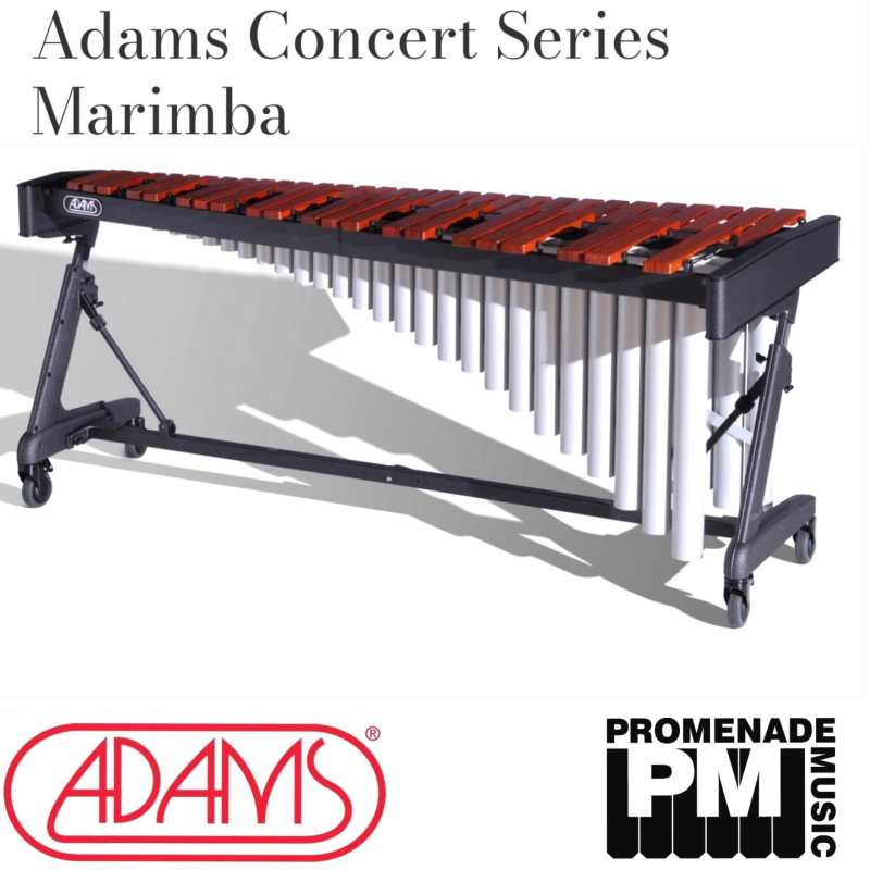Adams MCHA43 Concert Series 4.3-octave Marimba with Full-size Honduran Rosewood Bars, Apex Frame, Cover and Mallets - Image 2