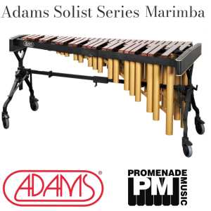 Adams MSPV43 Soloist Series 4.3-octave Marimba with Padouk Wood Bars, Voyager Stand Cover and Mallets