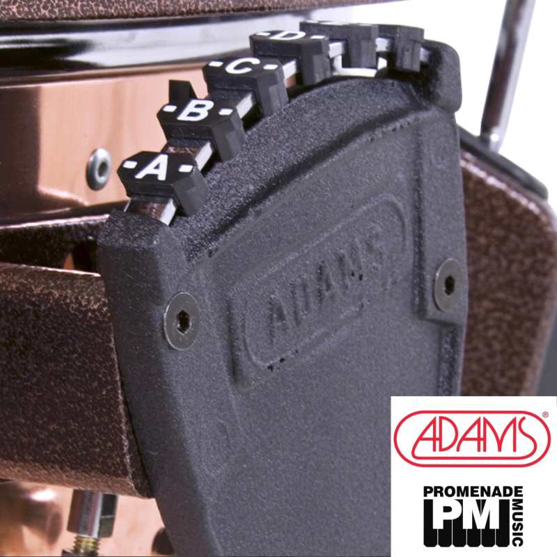 Adams 32" Revolution Fibreglass Timpani with Finetuner, Tuning Gauge, Remo Renaissance Head, Mute, Tuning Key, and Removable Base - Image 3