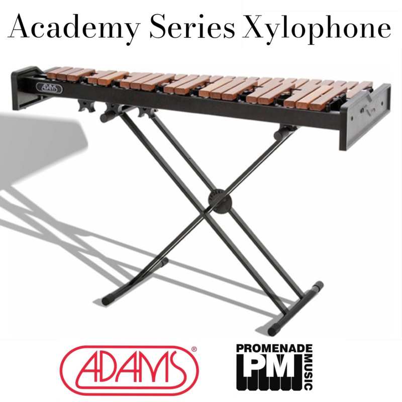 Adams XS2LD35N Academy Series 3.5-octave Portable Xylophone with 38.5mm Light Rosewood Bars, Stand & Mallets [A = 442 Hz Octave Tuned]