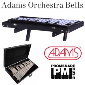 Adams GCD26 2.6-octave Concert Series Portable Glockenspiel with Detachable-lid Hardcase ….. 1.25” wide bars, f-d range, A=442Hz pitch [gcd-26]