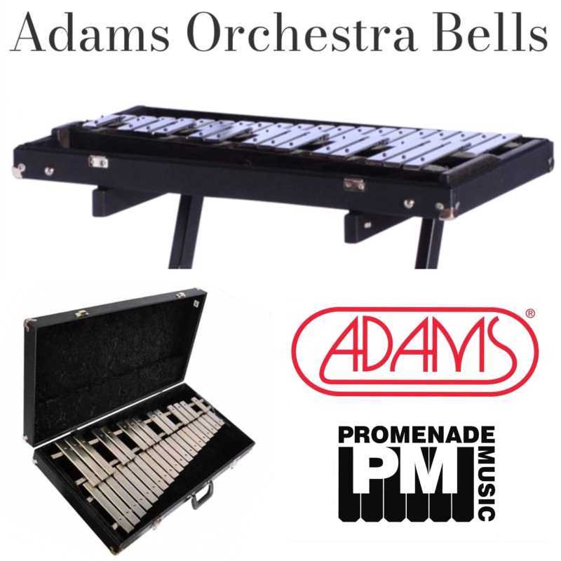 Adams GCD26 2.6-octave Concert Series Portable Glockenspiel with Detachable-lid Hardcase ….. 1.25” wide bars, f-d range, A=442Hz pitch [gcd-26]