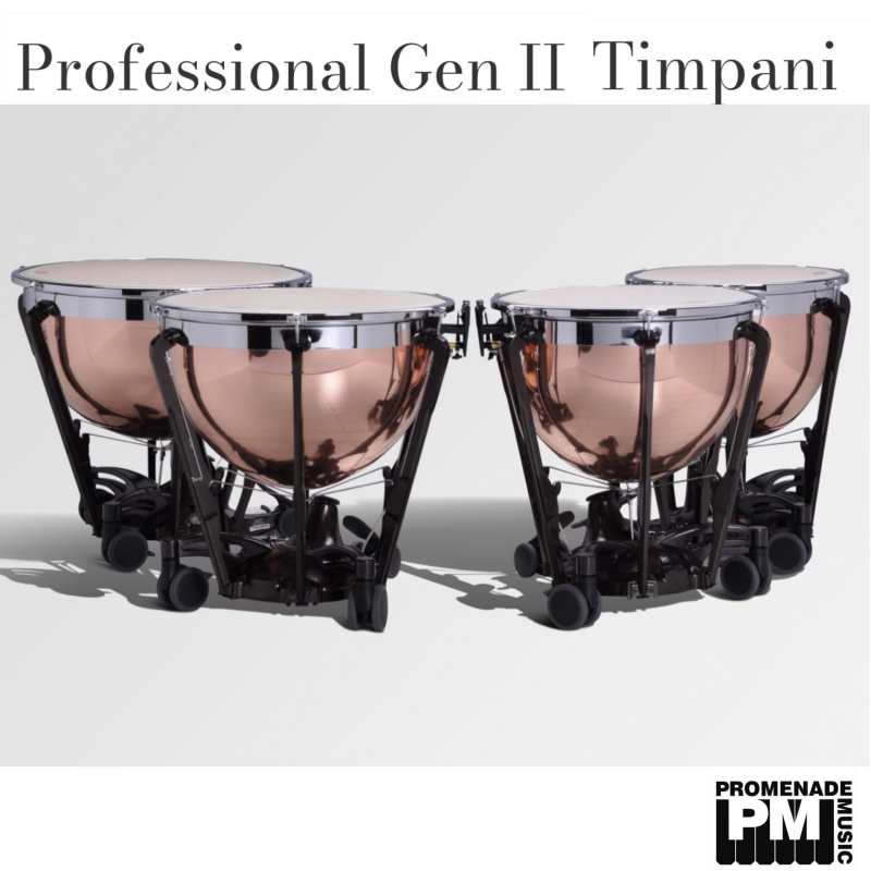 Adams 23" Professional Generation II Smooth Copper Timpani with Balanced Action Pedal Mechanism, Tuning Gauge, Mute & Remo Renaissance Head [available with or without finetuner] - Image 2