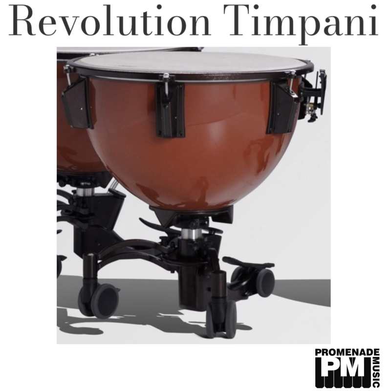 Adams 32" Revolution Fibreglass Timpani with Finetuner, Tuning Gauge, Remo Renaissance Head, Mute, Tuning Key, and Removable Base