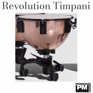 Adams 20" Revolution Hammered Copper Timpani with Finetuner, Tuning Gauge, Remo Renaissance Head, Mute, Tuning Key, and Removable Base