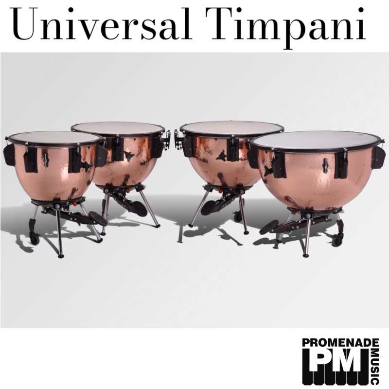 Adams 26″ Universal Hammered Copper Timpani ….. with tuning gauge, remo renaissance head, mute, and tuning key (available with or without finetuner) - Image 4