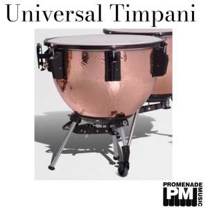 Adams 20″ Universal Hammered Copper Timpani ….. with tuning gauge, remo renaissance head, mute, and tuning key (available with or without finetuner)
