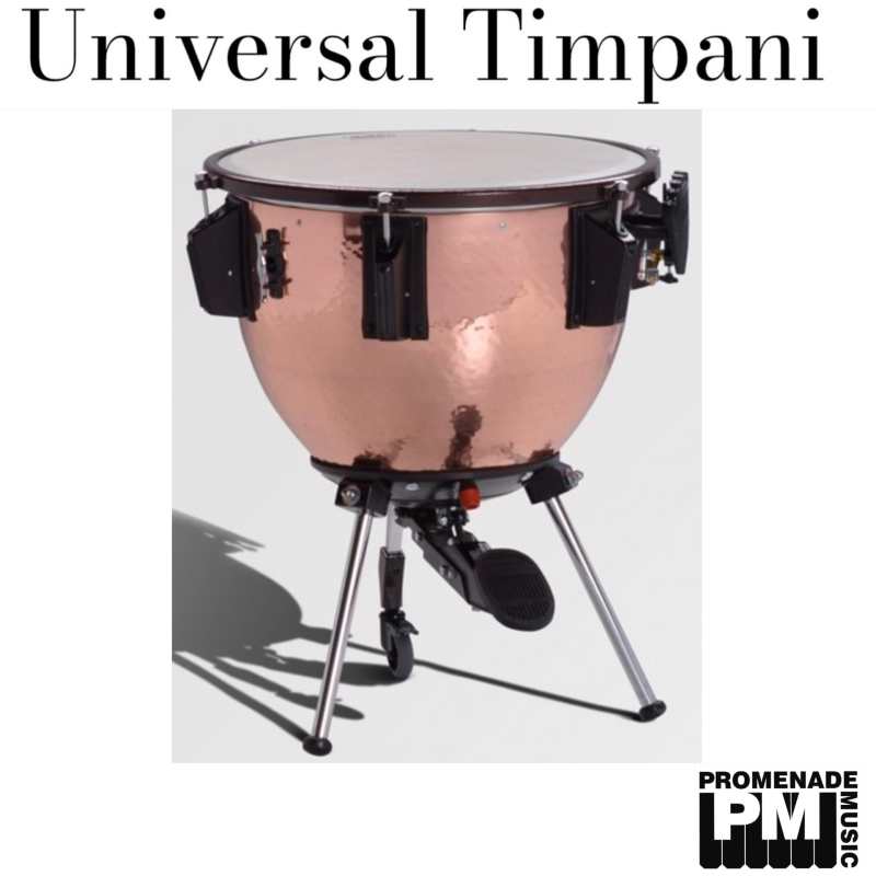 Adams 26″ Universal Hammered Copper Timpani ….. with tuning gauge, remo renaissance head, mute, and tuning key (available with or without finetuner) - Image 2
