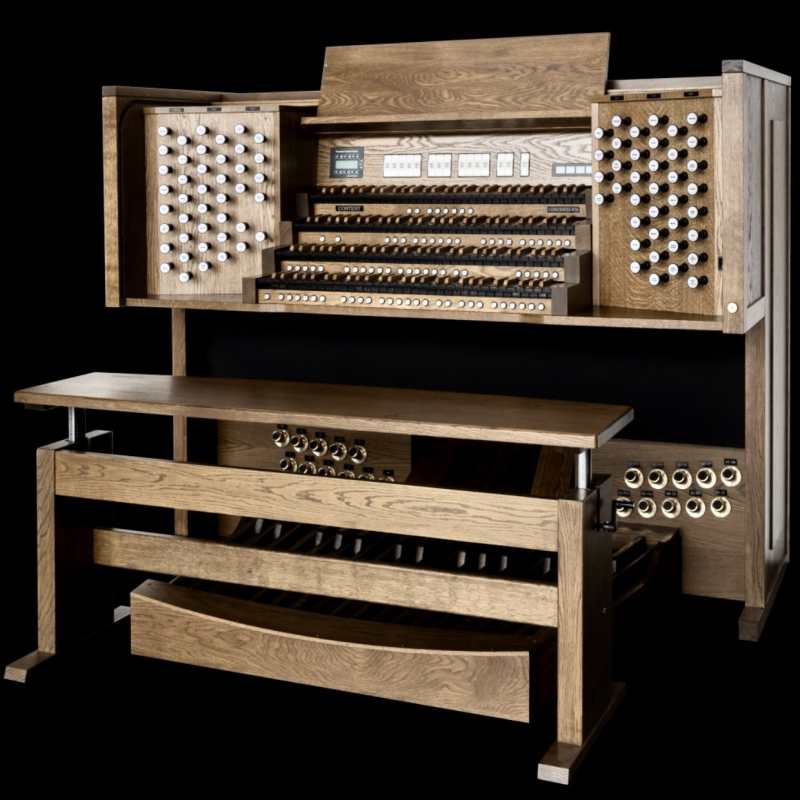 Content Concerto 476 4-Manual Organ with 32-note Radiating Concave Pedalboard & Adjustable Bench - Image 2