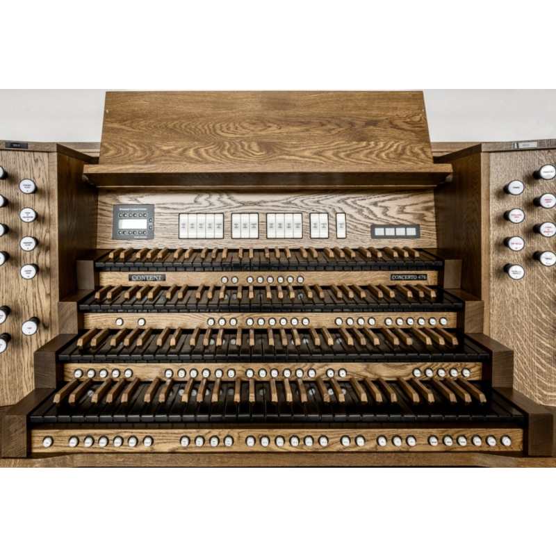 Content Concerto 476 4-Manual Organ with 32-note Radiating Concave Pedalboard & Adjustable Bench - Image 6