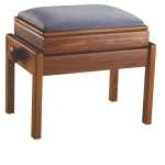 Collard & Collard English Made Single Adjustable Piano Stool with Box by Dean Watts