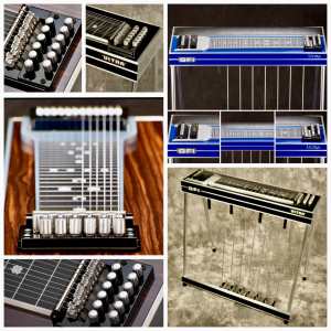 Special Order - GFI Keyless Ultra Single Neck 12 String Pedal Steel Guitar with 7 Pedals, 5 Knee Levers, and Hardcase (S12KU without pad - S12PKU with pad)