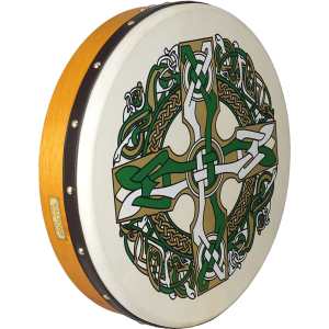 Waltons 18" Bodhran Celtic Cross Player's Pack With Cover, Beater (16057C)