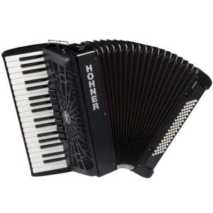 Hohner Bravo III 80 Bass Accordion in Black with Gig Bag & Straps (A16422)