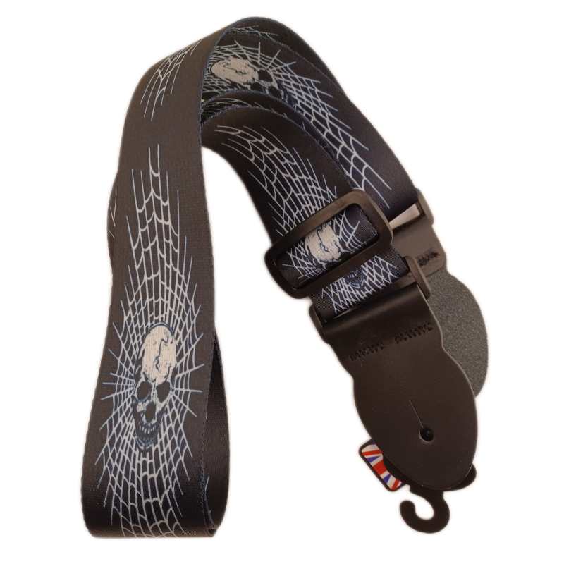 Levin 2" Webbing Graphic Guitar Strap Cobweb (LS-G-WG-200-COBWEB)