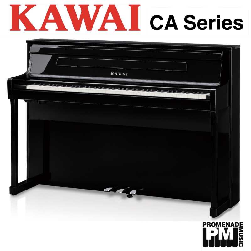 Kawai CA901 Digital Piano in Polished Ebony Black - The Award-winning NAMM 2024 Model (CA-901PE)
