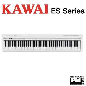 Kawai ES120 Portable Digital Piano in White (with speakers)