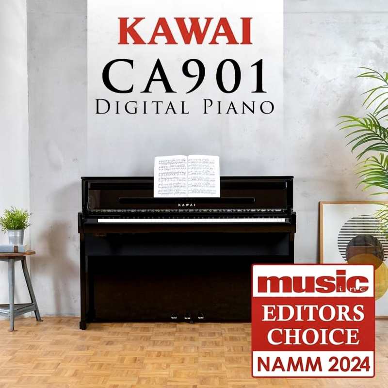 Kawai CA901SB Digital Piano in Premium Satin Black - The Award-winning NAMM 2024 Model - Image 2