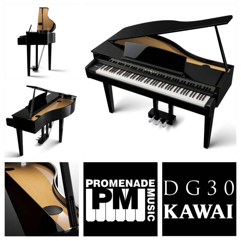 Kawai DG30 Digital Grand Piano with Adjustable Piano Stool - Image 7