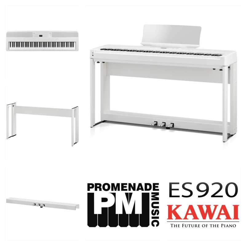 Kawai ES920 Digital Piano, White - Image 4