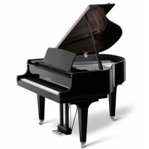 Kawai GL-10SL Grand Piano in Ebony Polished Black with Chrome Silver Fittings (The 153cm / 5ft GL10SL is Made in Indonesia)