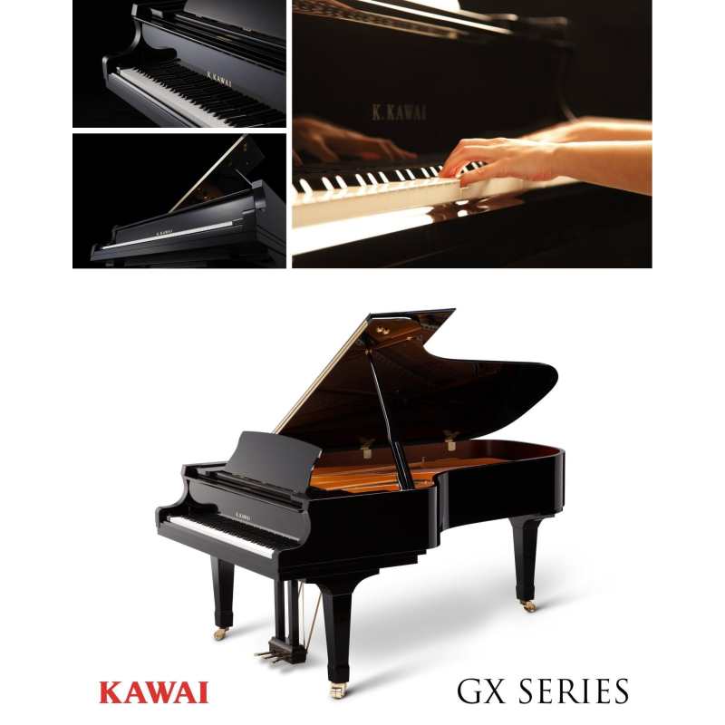 Kawai GX-2 Grand Piano in Polished Ebony (The 180cm / 5'11" GX2 is Made in Japan) - Image 4