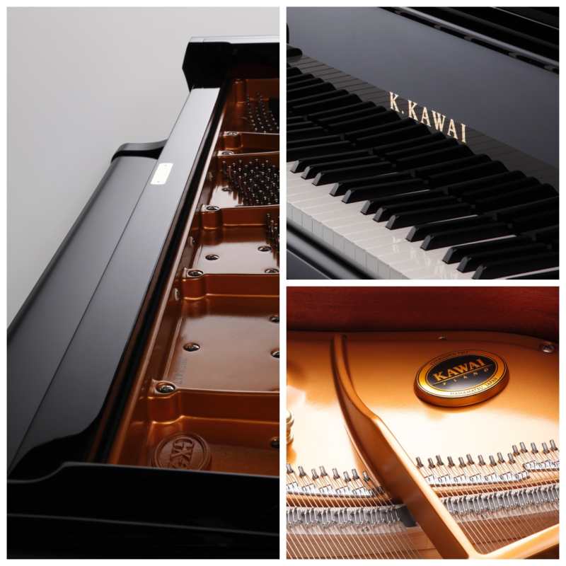 Kawai GX-2 Grand Piano in Polished Ebony (The 180cm / 5'11" GX2 is Made in Japan) - Image 6